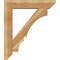 Ekena Millwork Balboa Slat Rough Sawn Bracket w/ Offset Brace, Western Red Cedar, 8"W x 38"D x 44"H BKT0806X38X44BOA06RWR - alternate 2